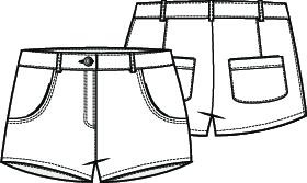 Knipmode 2406-31 short
