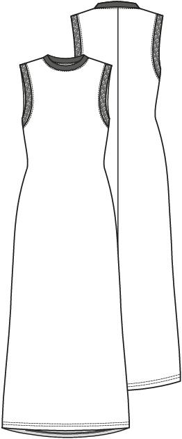 Knipmode 2407-20 jurk