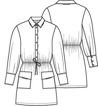 Knipmode 2410-17 jurk