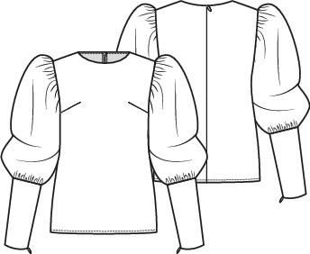 Knipmode 2410-21 top