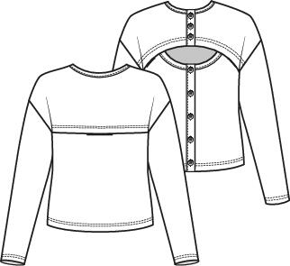 Knipmode 2412-20 top