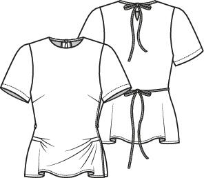 Knipmode 2412-26A+B top