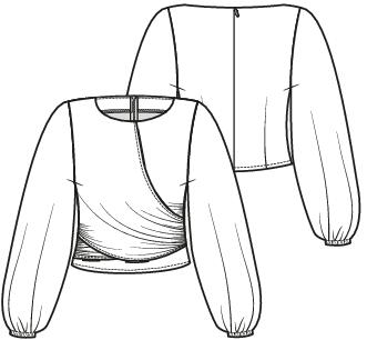 Knipmode 2501-14 top