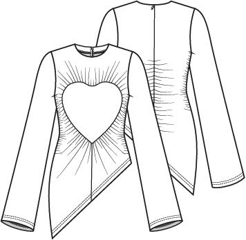 Knipmode 2502-19A+19B jurk + top