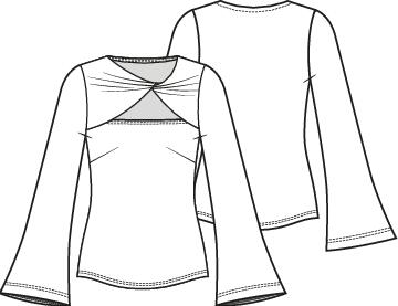 Knipmode 2503-09 top