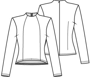 Knipmode 2512-14 top