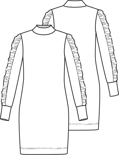 Knipmode 2310-08 jurk