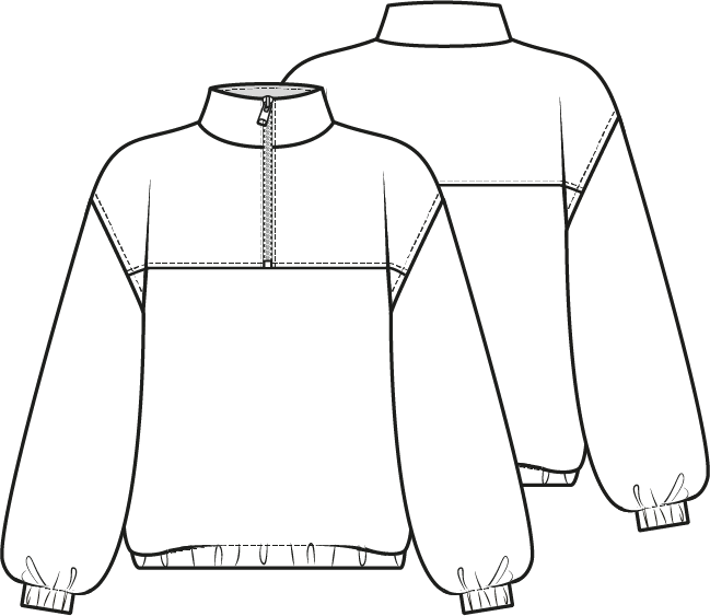 Knipmode 2310-13 sweater en croptop