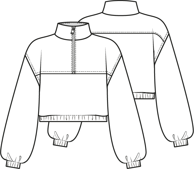 Knipmode 2310-13 sweater en croptop