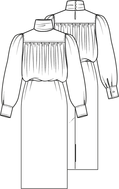 Knipmode 2310-18 jurk