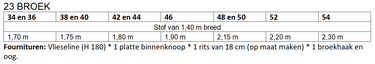Knipmode 2310-23 broek