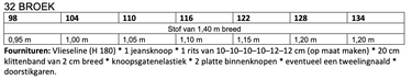 Knipmode 2403-32 broek