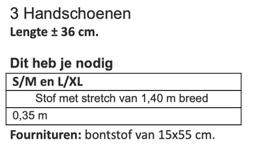 Knipmode 2609-03 handschoen