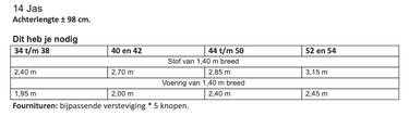 Knipmode 2610-14 jas
