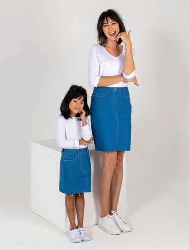 KNIPkids 2202-10 jeansrok