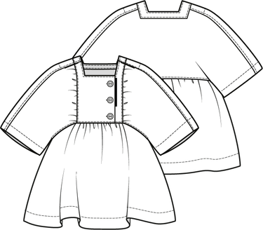 KNIPkids 2202-04 jurk