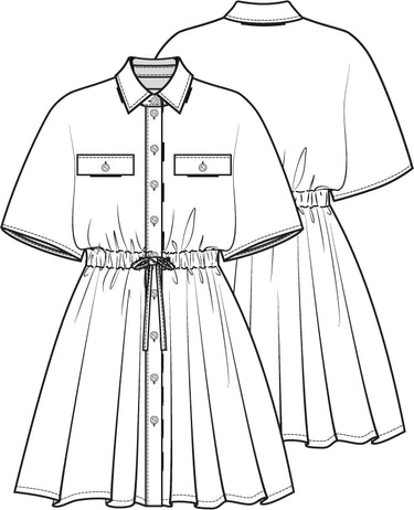 Knipmode 2308-11 jurk