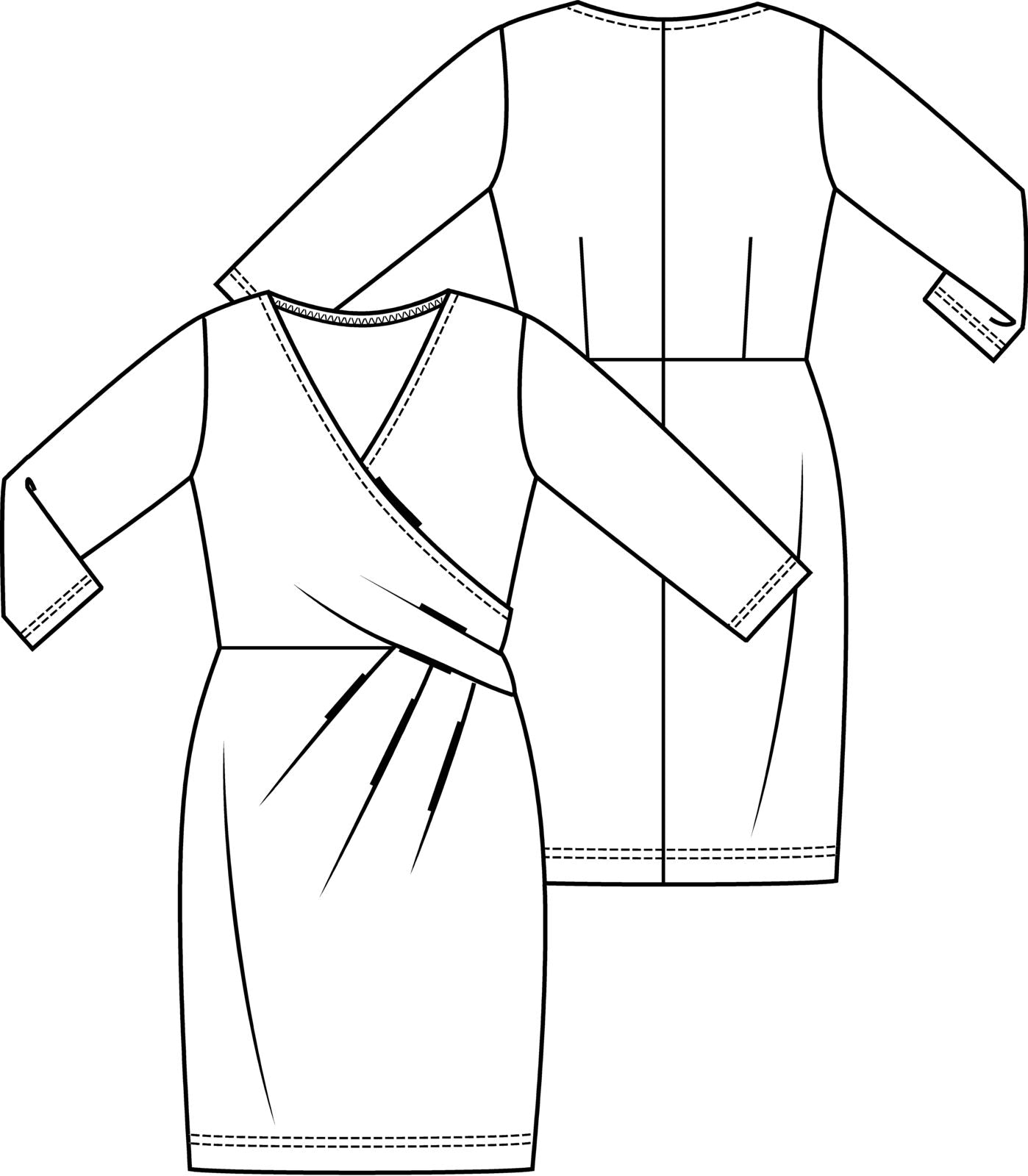 Knipmode 1710-26 jurk