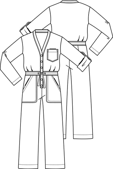 Knipmode 1801-05 jumpsuit Jada