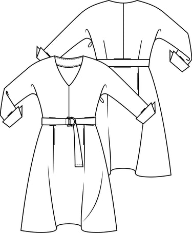 Knipmode 1803-11 jurk