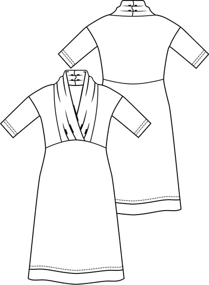 Knipmode 1804-18 jurk