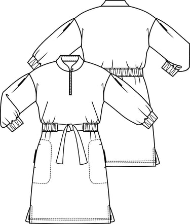 Knipmode 1808-10 jurk