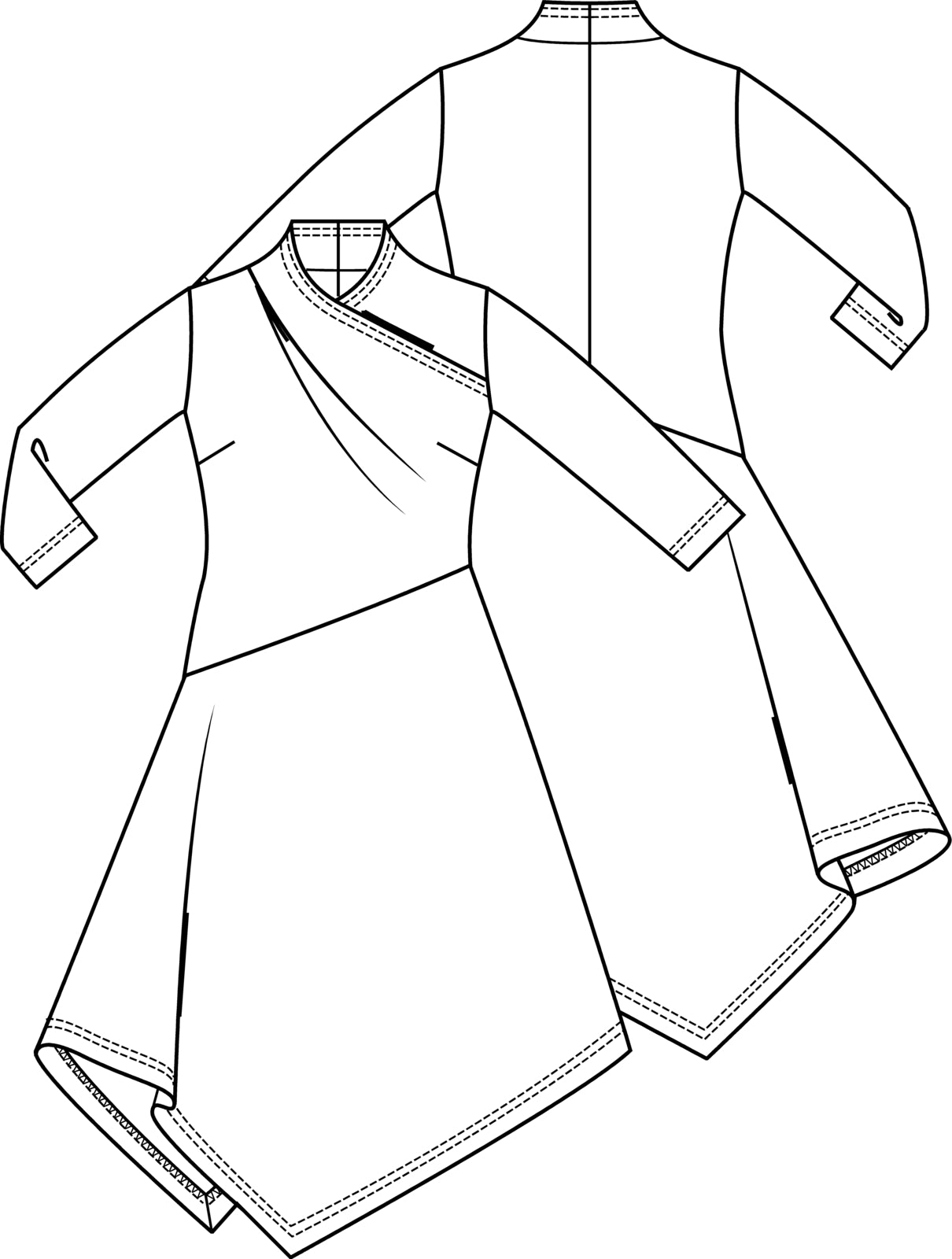 Knipmode 1809-10 jurk