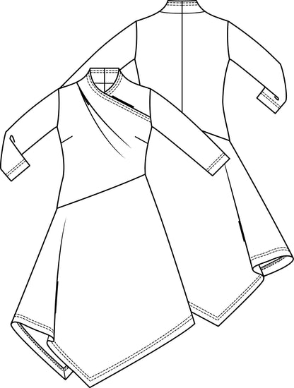 Knipmode 1809-10 jurk