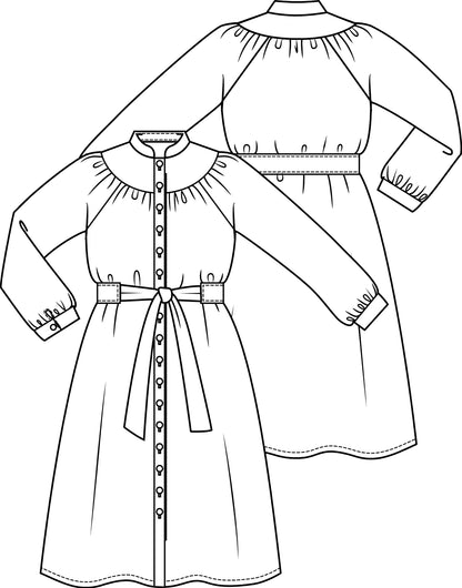 Knipmode 1809-13 jurk