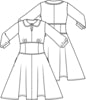 Knipmode 1810-15 jurk