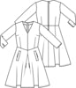 Knipmode 1810-21 jurk