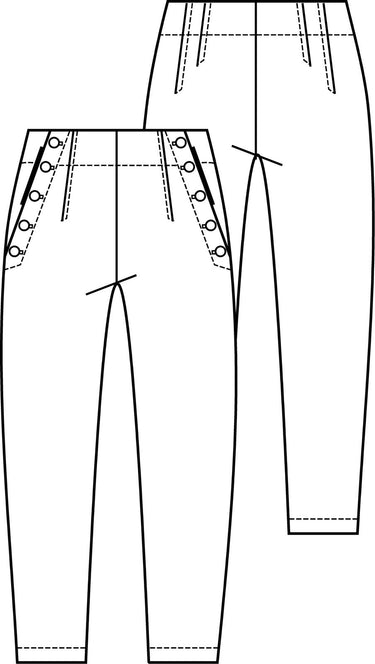 Knipmode 1811-25 broek