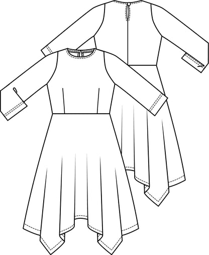 Knipmode 1811-20 jurk