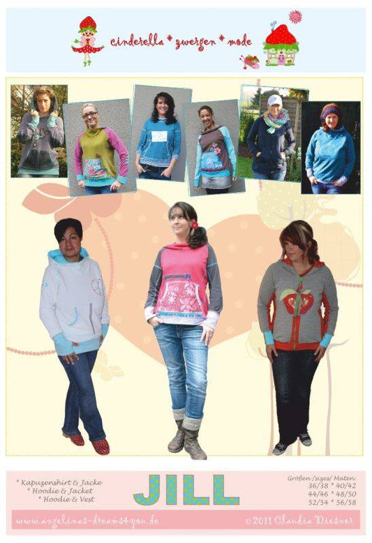Cinderella Zwergenmode Jill dames hoodie en sweatvest