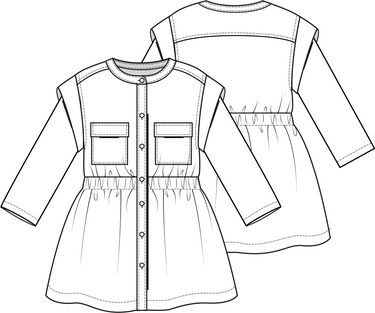 KNIPkids 2201-10 jurk