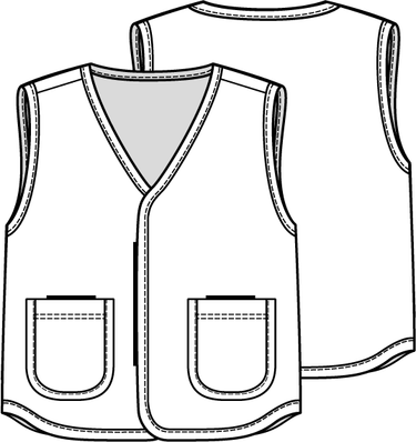 KNIPkids 0223 - 19 - Gilet - Modeltekening