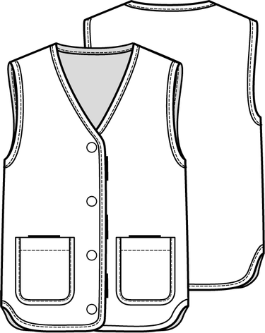 KNIPkids 0223 - 24 - Gilet - Modeltekening