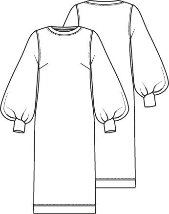 Knipmode 2201-21 jurk