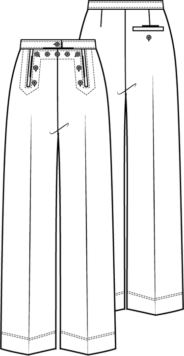 Knipmode 2203-10 broek