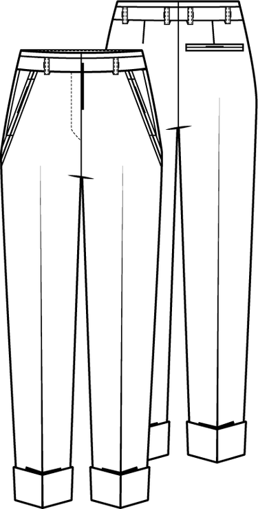 Knipmode 2204-10 broek
