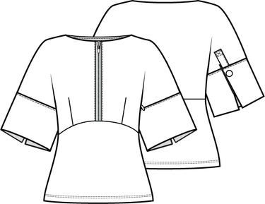 Knipmode 2204-13 top
