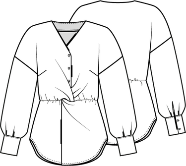 Knipmode 2204-15 top