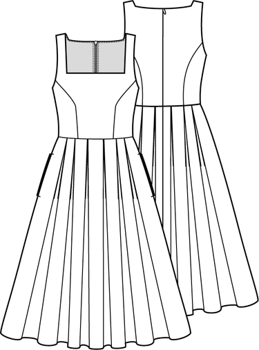 Knipmode 2206-08 jurk
