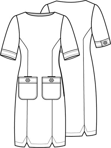Knipmode 2206-15 jurk