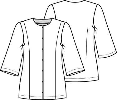 Knipmode 2206-21 vest