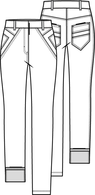 Knipmode 0722 - 13 - Broek Model