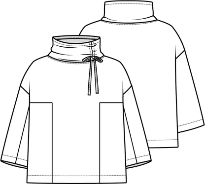 Knipmode 0922 - 11 - Sweater modeltekening