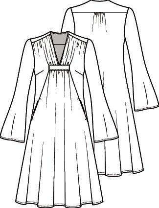 Knipmode 2101-17 jurk