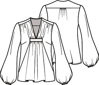 Knipmode 2101-18 top