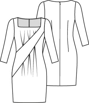 Knipmode 2101-02 jurk